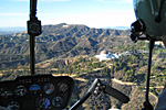 helicopter flight hollywood hills